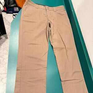 Dickies tan straight leg trousers